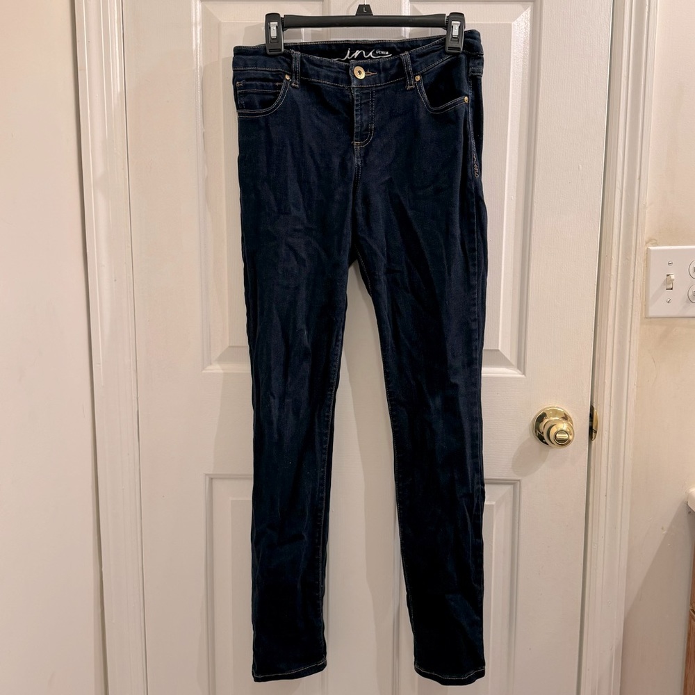 INC Dark Comfy Skinny Jeans